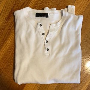 Zara Men’s Slim Fit White Sweater
